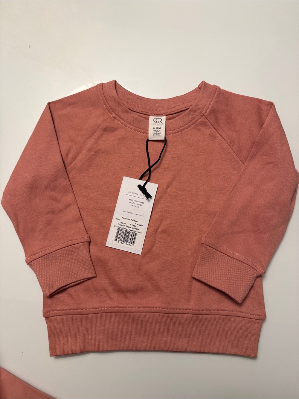 Colored Organics Dusty Rose Kids Sweatshirt